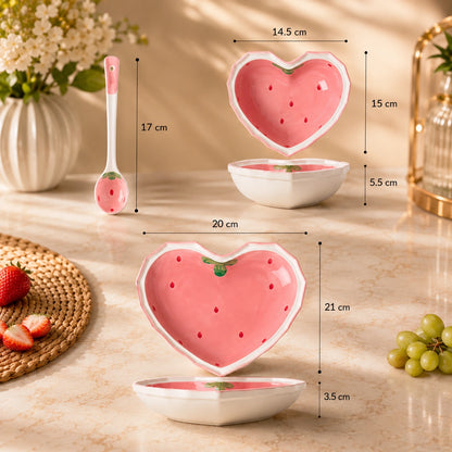 Heart Dessert Set
