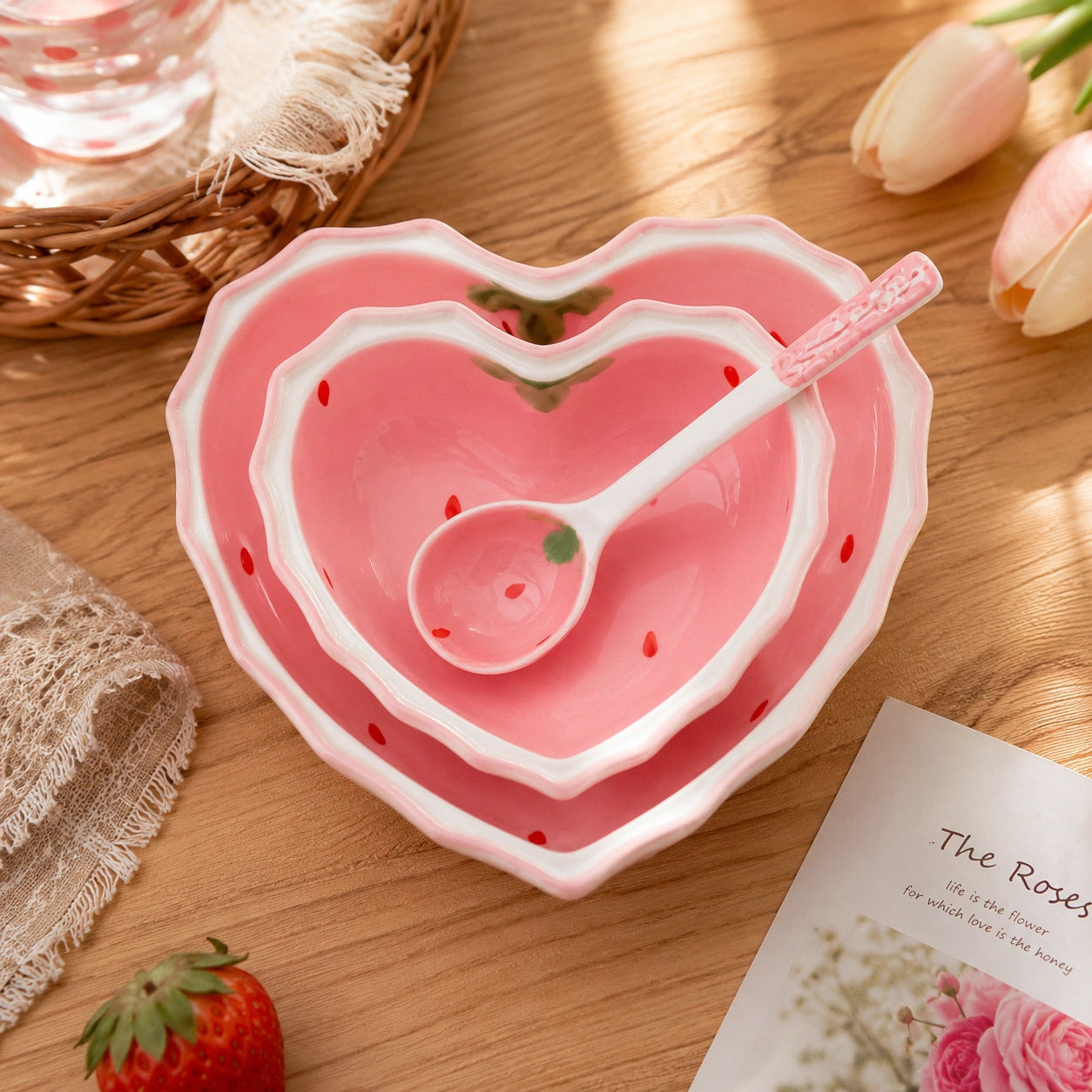 Heart Dessert Set