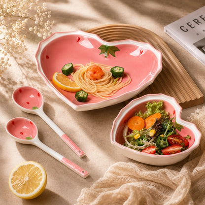 Heart Dessert Set